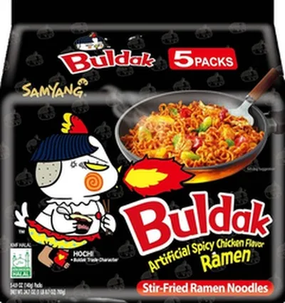 Buldak núðlur 5pk hot chicken
