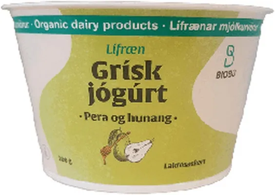 Biobú Lífræn grísk peru&hunang 200g
