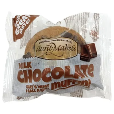 Aunt Mabel muffins með mjólkursúkkulaði