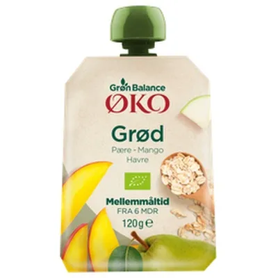 Grön Balance skvísa peru & mangó með höfrum