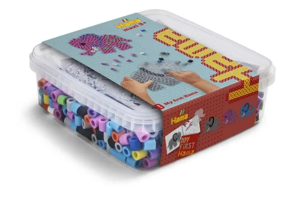 HAMA - Perlur 600 stk maxi box blátt