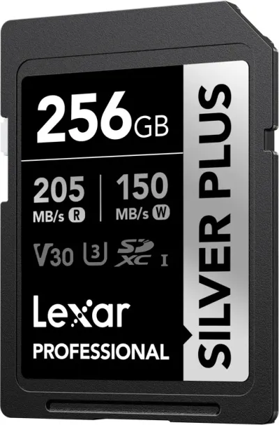 Lexar 1066x 256GB SDXC Silver Plus (V30)