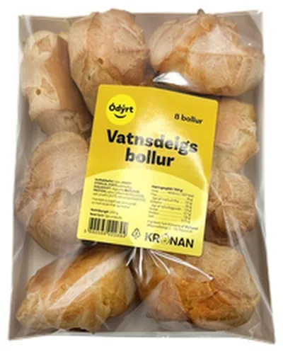 Ódýrt vatnsdeigsbollur