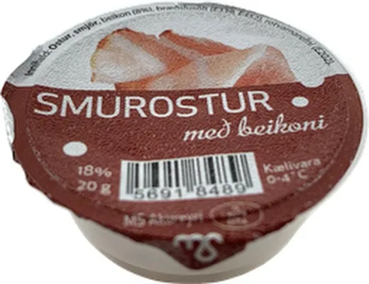 MS smurostur með beikoni lítill