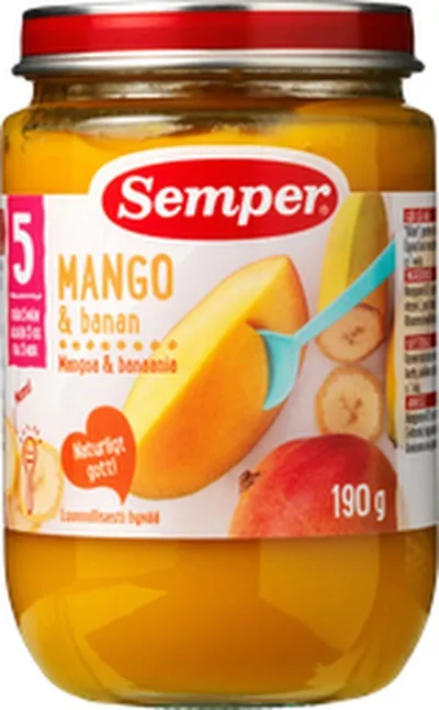 Semper krukka mangó & banani 5 mán