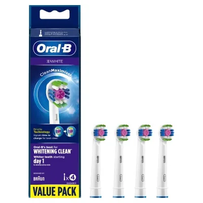 ORAL-B - Power Refills 3D White Original 4pk