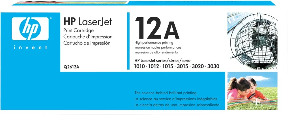 HP Q2612A dufthylki - svart