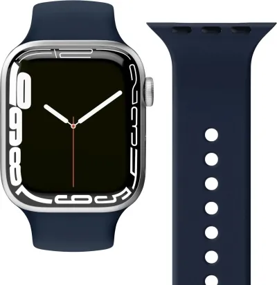 Vonmählen Silicone Loop ól fyrir Apple Watch 42/44/45/49 mm - Blá