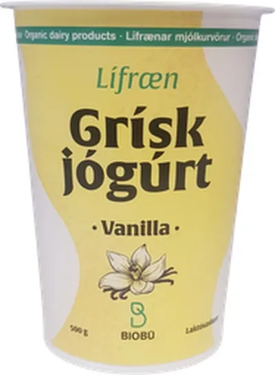 Biobú Lífræn grísk vanillu 500g