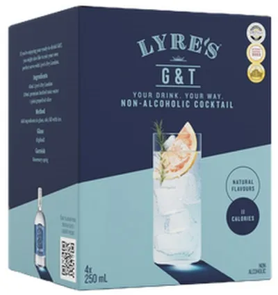 Lyre's 4pk gin & tonic