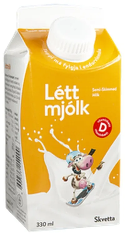 MS léttmjólk skvetta d-vítamínbætt