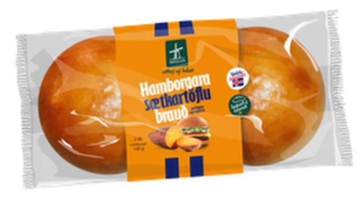 Myllu sætkartöfluhamborgarabrauð