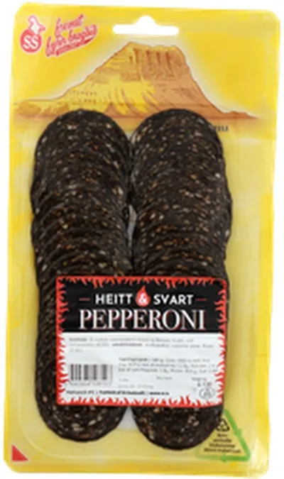 SS pepperoni heitt & svart