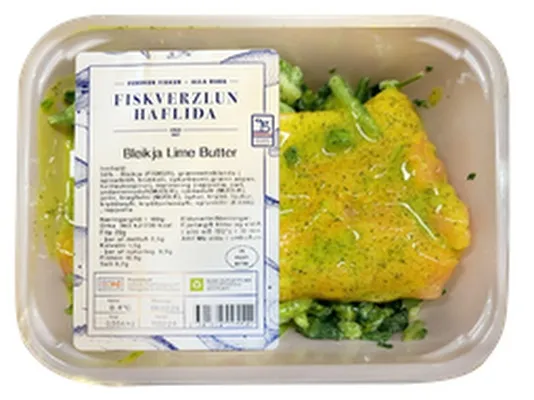 Fiskverzlun Hafliða bleikja lime butter wok verde