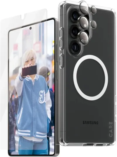 PanzerGlass Care Samsung S25 Ultra 3-í-1 pakki