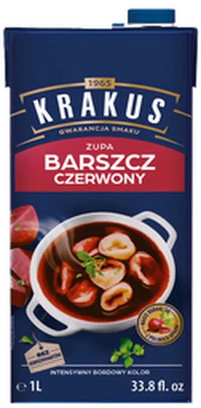 Krakus rauð borscht súpa 1l.