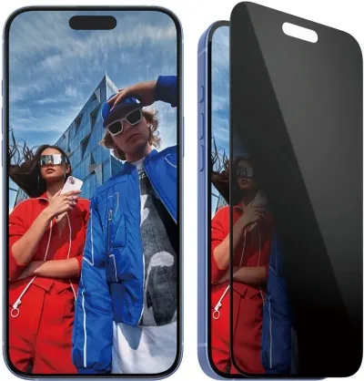 PanzerGlass iPhone 16 Plus/15 Plus öryggisgler með skjásíu og EasyAligner