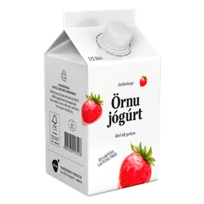 Arna ab jógúrt með jarðarberjum