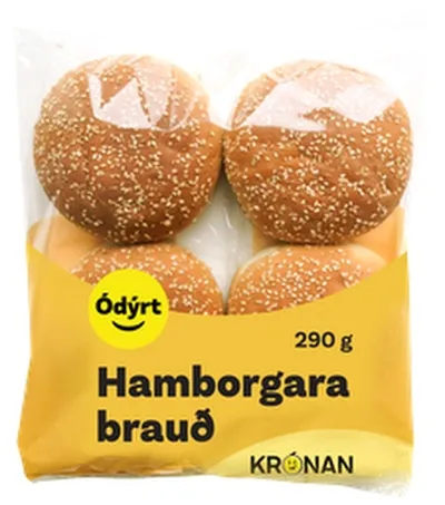 Ódýrt stór hamborgarabrauð
