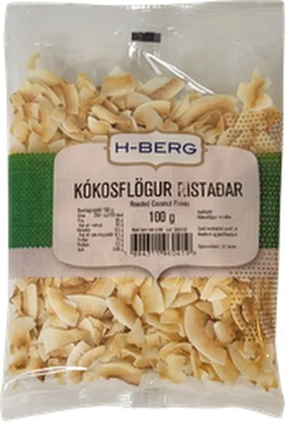 H-berg kókosflögur ristaðar