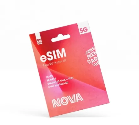 Nova eSIM startpakki 10 GB 30 dagar 