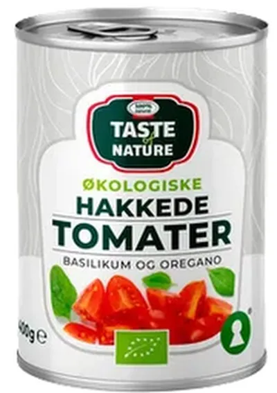 Taste of Nature hakkaðir tómatar basilíku & oreganó