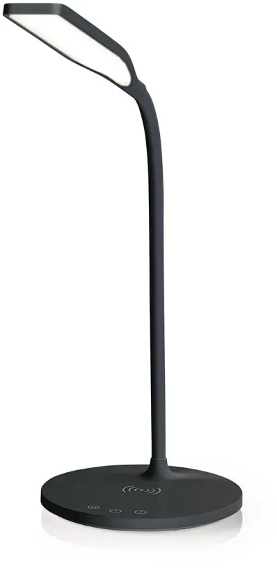 Nedis borðlampi með þráðlausri hleðslu - Svartur