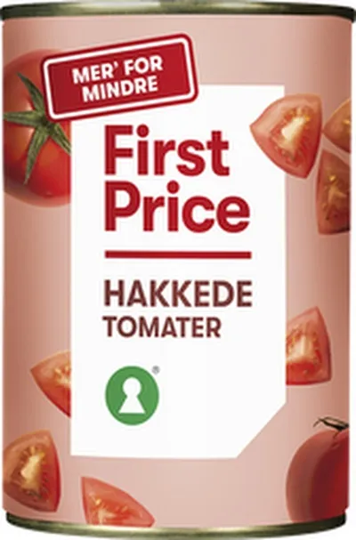 First Price tómatar skornir