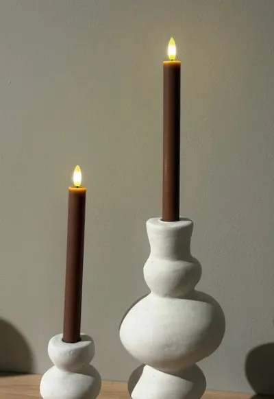 Alira LED kerti brown 2stk