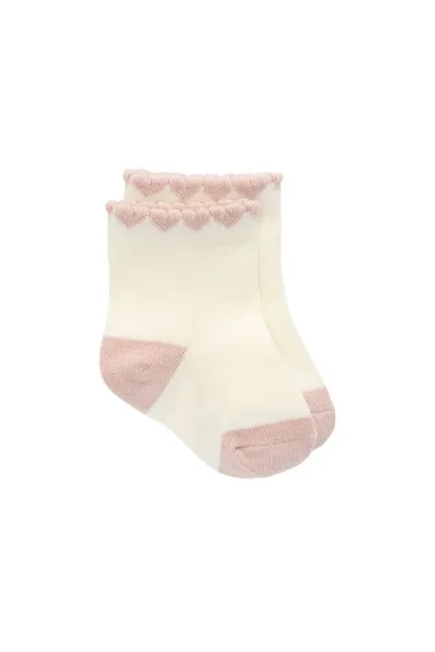 Sokkar -  Parchment/Shell Pink - 3-12M