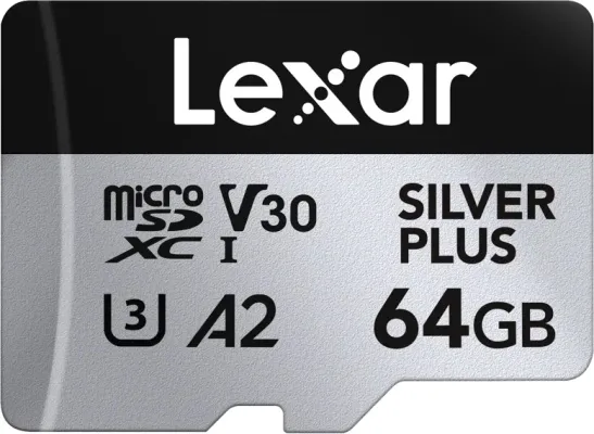 Lexar 64GB microSDXC Silver Plus (V30)