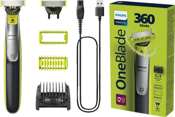Philips OneBlade 360 skegg- og líkamshárasnyrtir