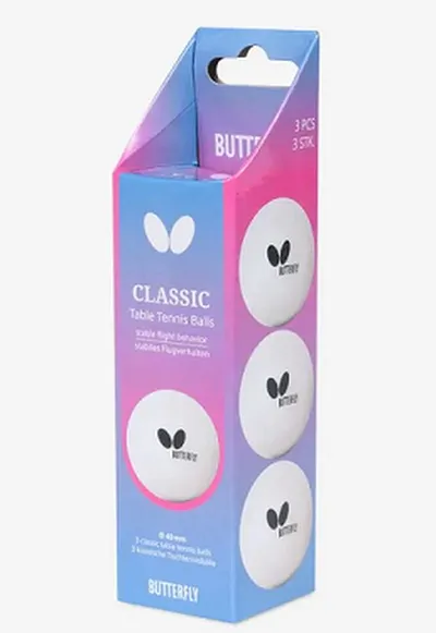 Borðtenniskúlur Butterfly Classic 3 stk 40mm