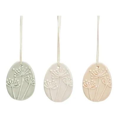 Wurm Páskaegg upphengi 4x6cm 3 mism litir 1stk