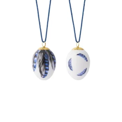 Royal Copenhagen Páskaegg 2025 Eurasian Jay Feathers 2stk