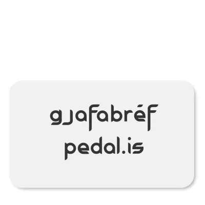 Gjafabréf Pedal.is - 10.000 kr.