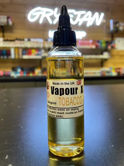 Vapour X 100ML - Tobacco / 0 - ekkert skot