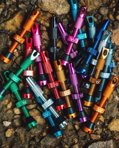 Peaty's x Chris King MK2 Tubeless Valves 42mm-Allir litir - Black