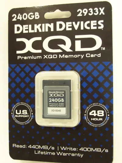 Delkin Devices XQD 240 GB minniskort.