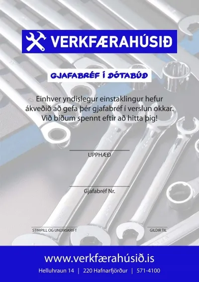 15.000 kr Gjafabréf