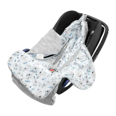 Bílstólateppi Kangaroo úr bambus - Koala Silver