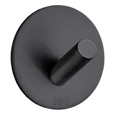 Snagi einfaldur krókur smíðajárn svartur  Habo