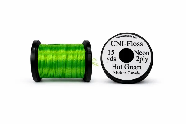 UNI-FLOSS Neon Hot Green