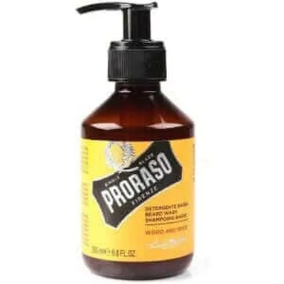 PRORASO WOOD AND SPICE BEARD WASH SKEGGSJAMPÓ 200 ML