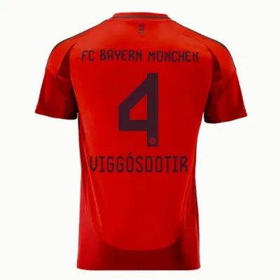 Merkt Bayern Munchen Home 24/25 Treyja. OFFICIAL MERKING: VIGGÓSDÓTTIR 4 - M