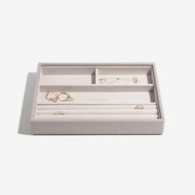 Stackers box ljósgrátt fyrir hringi og armbönd