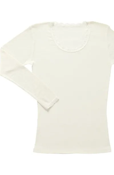 MOM Ullar Langermabolur Rib - Hvítur - XS