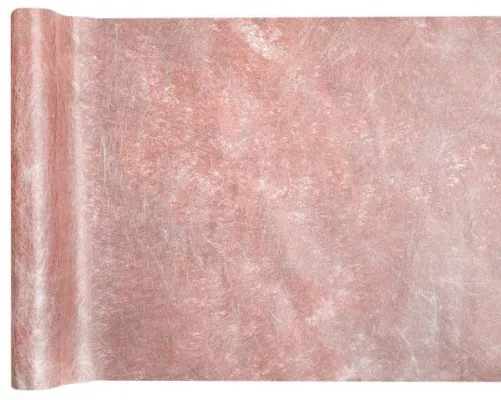 Rósagylltur ofinn renningur 30cmx25m