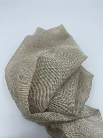 Sérsaumuð þunn gardína Allaire Wave nýtt efni - 300 / Brown Sand 08