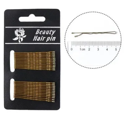 Hárspennur 24 stk - Svartar